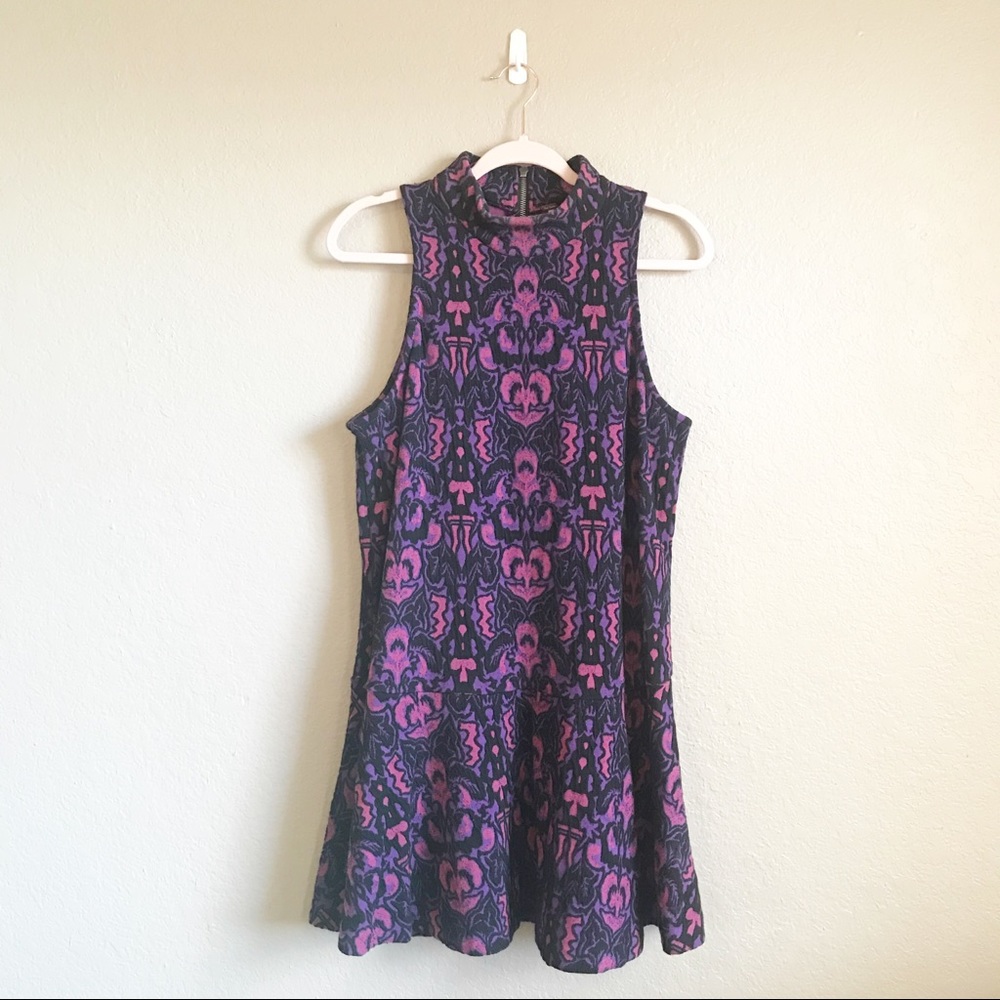 Free People Amelia Purple Mini Dress